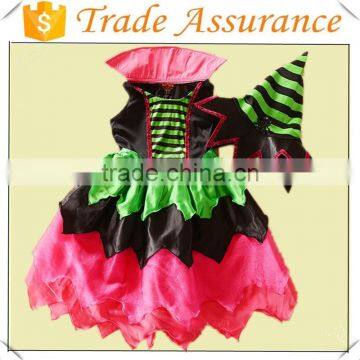 Halloween Cosplay Witch Costume With Hat For Children photo-1