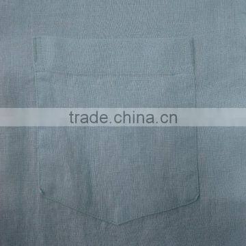 2017 Latest Pattern Linen Fabric Casual Mens Shirts With Contrast Color on the Collar photo-5