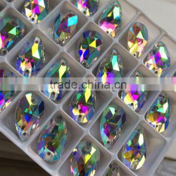 Crystal Stones for Clothing, ab Color Sew on Rhinestone photo-4