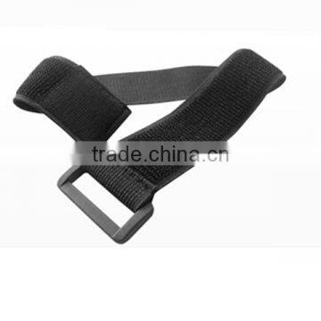 Elastic wrist band belt strap hook and loop with buckle