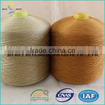 China manufacturer TFO 20s/2 20s/3 20s/4 dyed colors 100% polyester spun yarn or UAE market