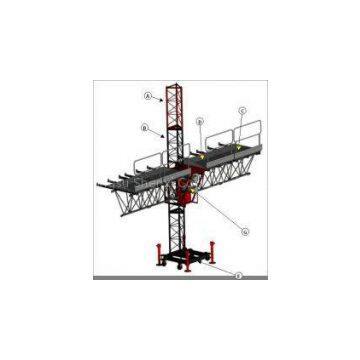 3P, 380V, 50Hz 8.3 m / min Single Mast Climbing Work Platform STC100 D
