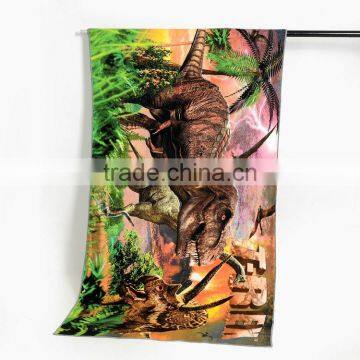 Factory direct sale cheap 100% microfiber custom print beach towel