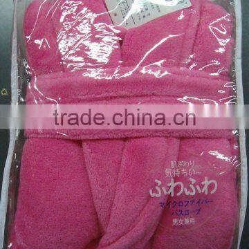 girl super soft coral fleece bathrobe for promotion