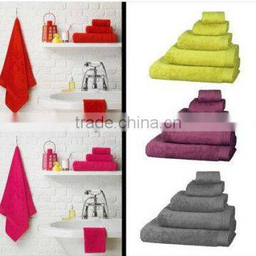 100% cotton terry dobby bath towel