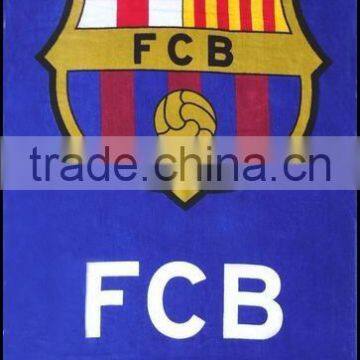 cheap wholesale 100% cotton printed beach towel, reactive printed bath towels for football fans ,towel on sall china supplier