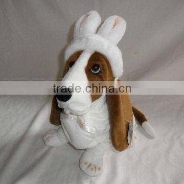 hush puppies basset hound plush easter toy