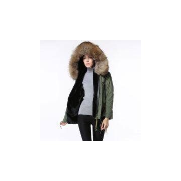 2016 New Fashion Good Quality Faux Fur Lining Women Winter Jacket photo-2