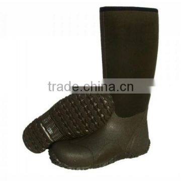 High quality Neoprene knee boots/knee high rubber boots