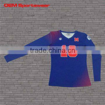 Fashion design Women custom sublimation team volleyball uniform