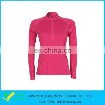 OEM Services 100% Polyester Dri Fit Compression Running T Shirts For Lady