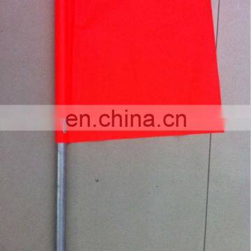 18" x 18" Flag 24" Stem,Vinyl Standard Warning Flag