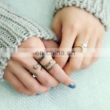 Kunckle Sets Ring Open Cuff Rings Sets Finger Ring Jewellery photo-3