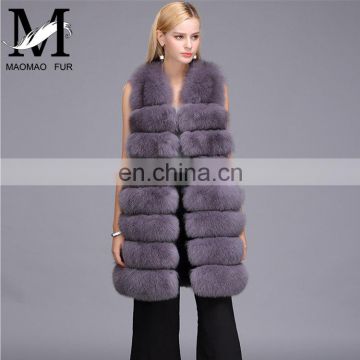 2015 New Design Ladies Natrual Beautiful Womens Fox Fur Vest From China