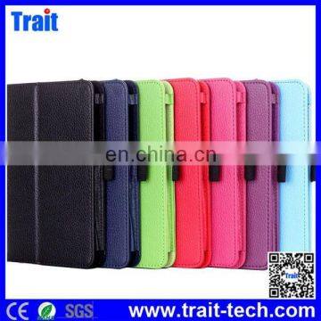 High Quality Litchi Grain Stand PU Leather Flip Case for Lenovo IdeaTab A7-30 A3300