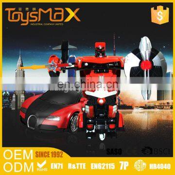 Popular 6 channel dancing deformation radio control trans robot toy car