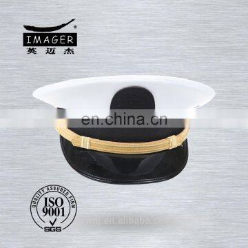 Plain Style Air Force Senior Captain Headwear with Black Strap for Navy Marine