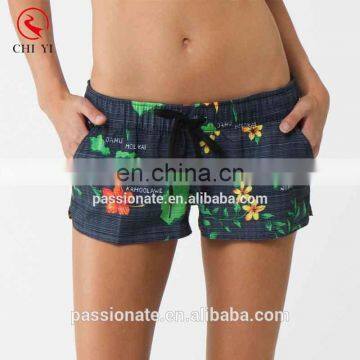 Manufacturer custom made printed blank board shorts wholesale oem women's beach shorts