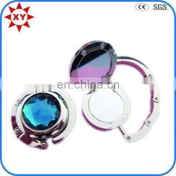 Bag hanger with mirror travel bag hanger