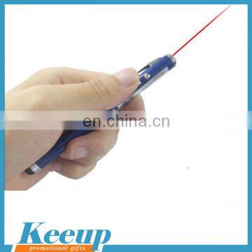 Promo gifts beautiful laser pointer with stylus touch pen