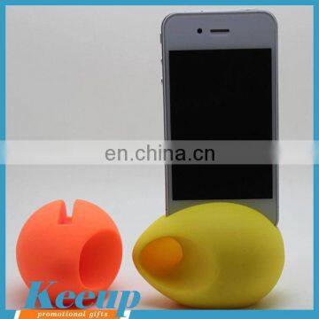 Durable Egg Shape Silicone Phone Speaker for Promotion