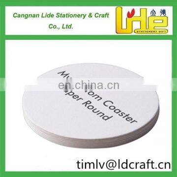 Factory OEM my custom coasters paper round for promotion advertise using for wine, tile, vintage