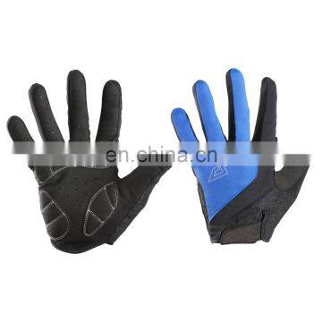 Full finger cycling gloves Blue Black