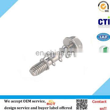 Stainless steel round head cap screw,half thread screw,hexagon screw with metal spring