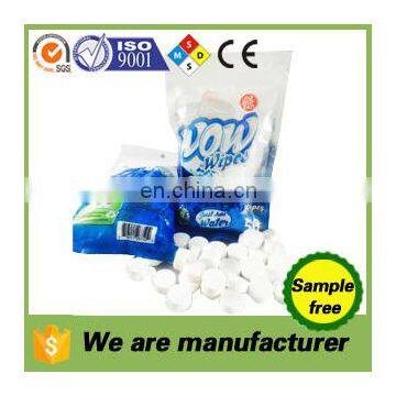 White Antimicrobial 100% Viscose Nonwoven Promotional Compressed Magic Coin Napkins With OEM&ODM Logo photo-5