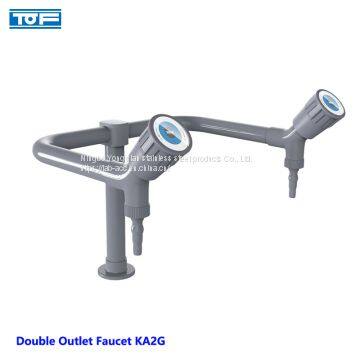 China Research Institute laboratory test faucets-Double Outlet Faucet-lab faucets