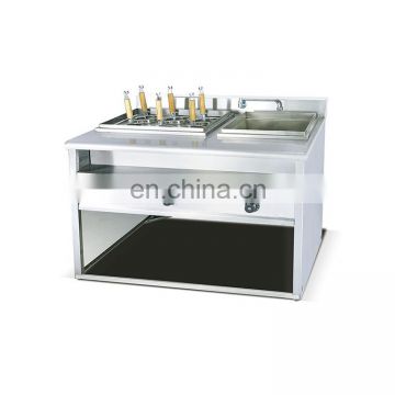 Restaurnts kitchen commercial electric noodle cooker with cabinet