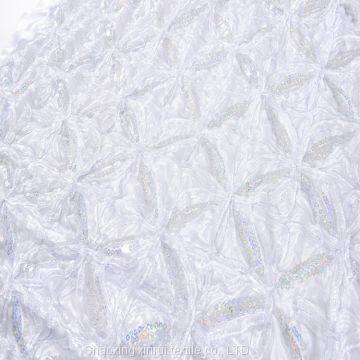 Custom Made Pattern Polyester Sequin Glitter Fabric photo-4