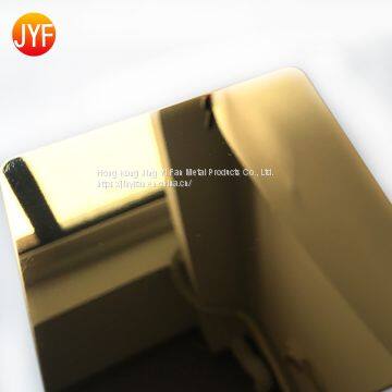 Factory Supply titanium-gold Color Stainless steel  mirror Decorative sheet