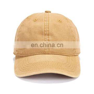 Adjustable Pure Color Waterproof Low Profile Baseball Cap Hat for Sports