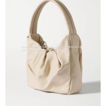 New Autumn/Winter 2020 Women's Pleated Leather One-shoulder NAP/ Net-a-Porter photo-3