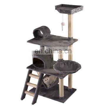 Wooden Sisal Oem Manufacturer Wholesale Customized Design Large Cat tree House Pet Scratcher bucket Cat Tree Cat Furniture