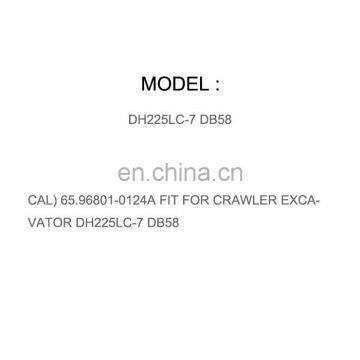 DIESEL ENGINE PARTS BELT FAN(NON TROPICAL) 65.96801-0124A FIT FOR CRAWLER EXCAVATOR DH225LC-7 DB58