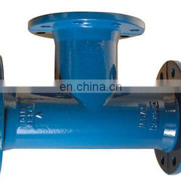 waterworks treatment piping products Ductile Iron Flanged Pipe Fittings all flange equal tee