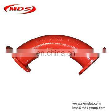 epoxy coating ductile iron pipe fitting double flanged bend connect flange