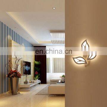 Contemporary Design Indoor Turkey Modern Sconce Three leaves Shape Wall Lamp with LED Light Source