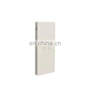 Slim Powerbank 10000mAh power bank portable Qi standard wirelss charger power banks with dual outputs with flashlight