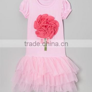 Chiffon top + skirt set,baby pettiskirt, tutu top, Girls Tutu Skirt