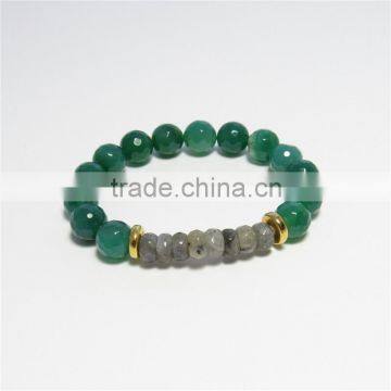 FULL-0314 Fashion adjustable custom gemstone relationship bracelet Agate elastic beaded bracelets