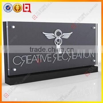 MDF brand block with acrylic sheet