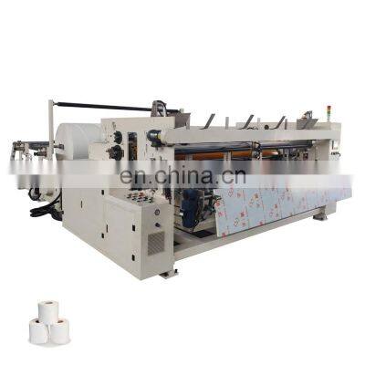 Automatic equipment for the production of toilet paper
