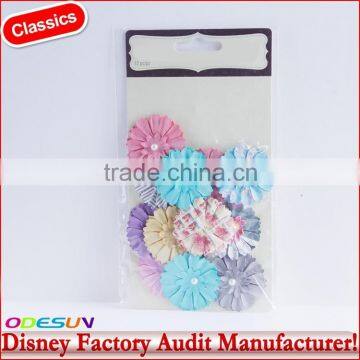 Disney Universal NBCU FAMA BSCI GSV Carrefour Factory Audit Manufacturer New Design Slik Flowers Embellishments