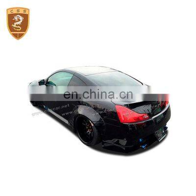 Accessories Luxury LB Style Fiber Glass Front Bumper Side Skirts Wheel Arch Wheel Eyebrow Fit for Infini-ti G37 2 Doors photo-2
