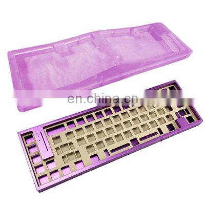 High quality Keyboard case supplier 6061 6063 anodize broaching laser machining logo OEM service with Factory Price