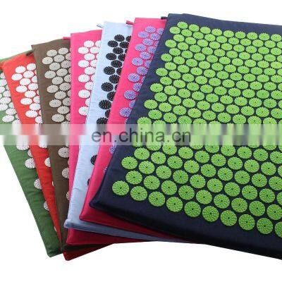 Custom Design Embroidered on Back Side Abs Plastic Acupressure Spike Mat & Mini Mat photo-3