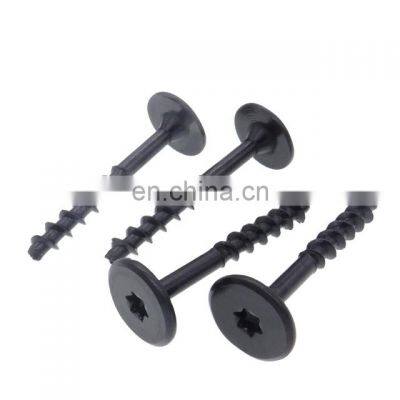 carbon steel black self tapping screw for radio